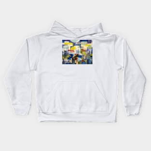 Cityscape with Clouds Kids Hoodie